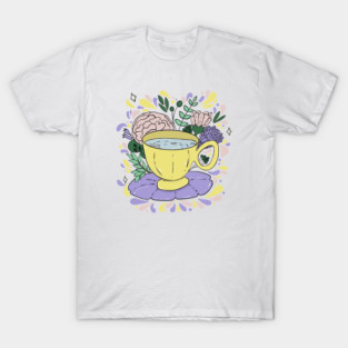 Flowers and Tea Time T-Shirt