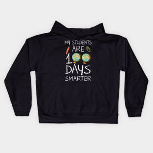 100 Days Of School Teacher's T-shirt Kids Hoodie