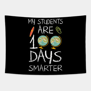100 Days Of School Teacher's T-shirt Tapestry