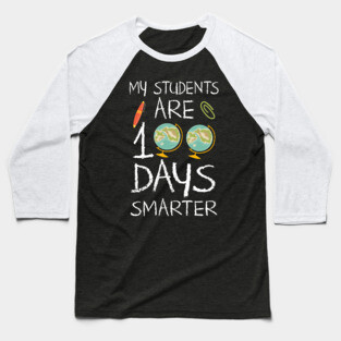 100 Days Of School Teacher's T-shirt Baseball T-Shirt