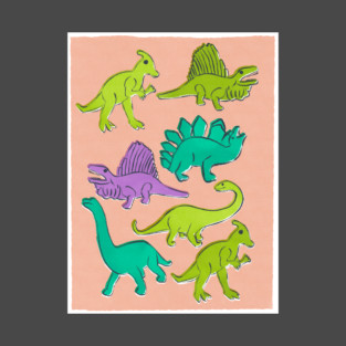 Retro Riso Dinos T-Shirt
