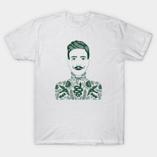Tattoo Man dark green T-Shirt