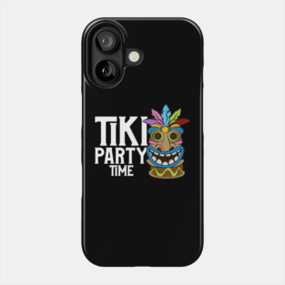 Adorable & Cute Tiki Party Time Island Luau Themed Phone Case