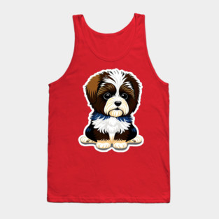 Cute Cartoon Havanese Puppy Dog Tank Top