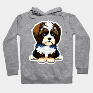Cute Cartoon Havanese Puppy Dog Hoodie
