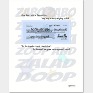 Sonny Eclipse Soup and Salad Check Posters and Art