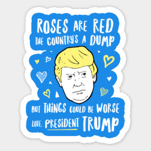 Donald Trump Valentines - President Trump Sticker