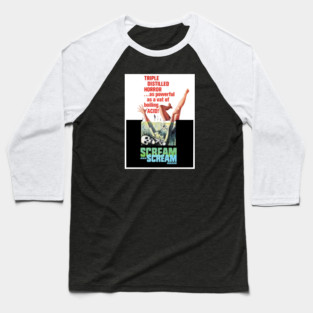 Scream and Scream Again Baseball T-Shirt