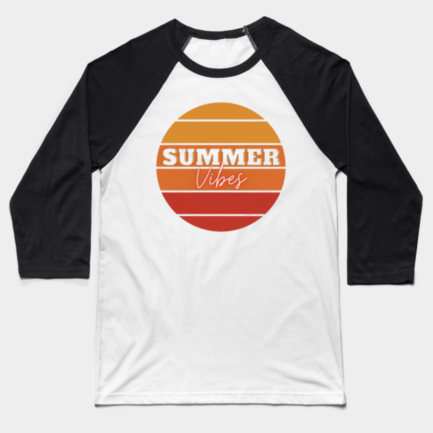 Summer Vibes Baseball T-Shirt by C.Code