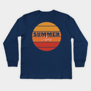 Summer Vibes Kids Long Sleeve T-Shirt