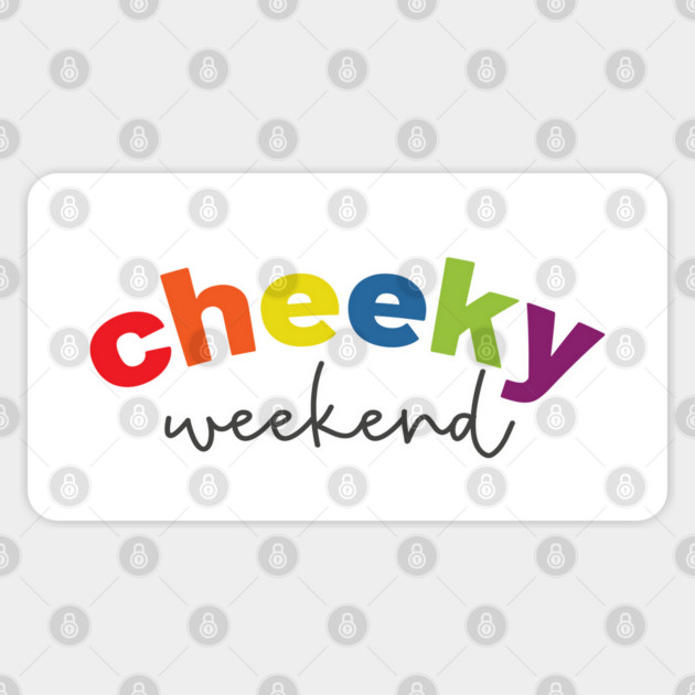Cheeky Weekend Sticker by Camp Happy Hour