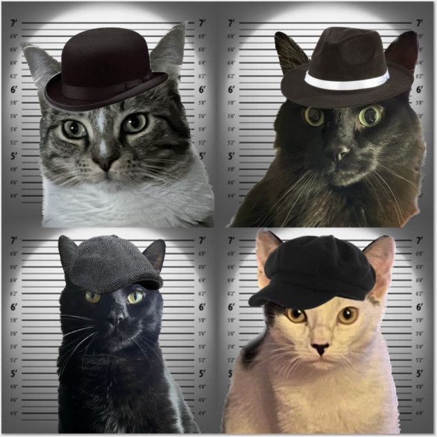 Cat in the Wall Gang Wall Art by CriticCat