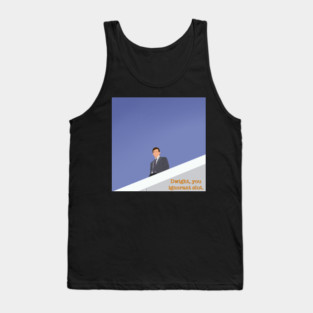 Michael Scott Dwight You Ignorant Slt Quote Meme Fan Art Tank Top