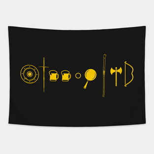 The Fellowship - Gold - Fantasy Tapestry