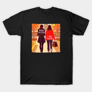 The Girls Walking in Autumn IV T-Shirt