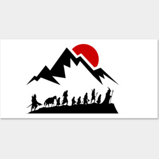 Fellowship - Sunset by the Mountains Posters and Art