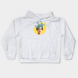 Forget Me Nots - Princess Diana Kids Hoodie