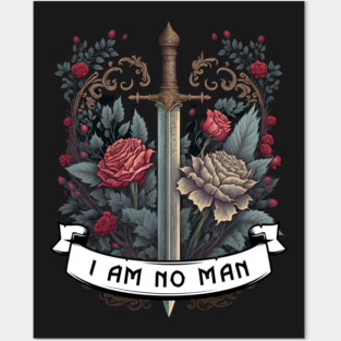 I Am No Man - Roses and Sword - Fantasy Posters and Art