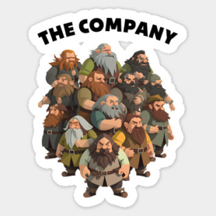 The Company - Minimalist - White - Fantasy Sticker