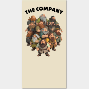 The Company - Minimalist - White - Fantasy Posters and Art