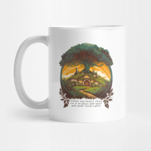Round Doors under a Tree - Fantasy Mug