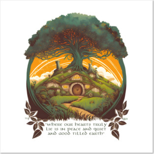 Round Doors under a Tree - Fantasy Posters and Art