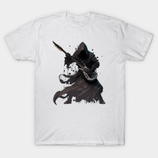 Metal Wraith II - A wraith playing guitar - Fantasy T-Shirt