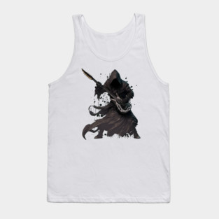 Metal Wraith II - A wraith playing guitar - Fantasy Tank Top