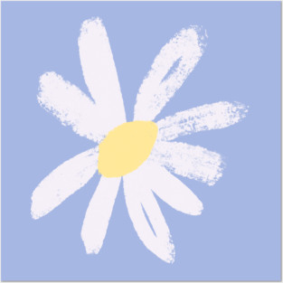 Daisy flower Posters and Art
