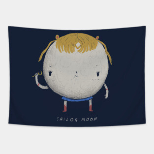 the moon sailor Tapestry