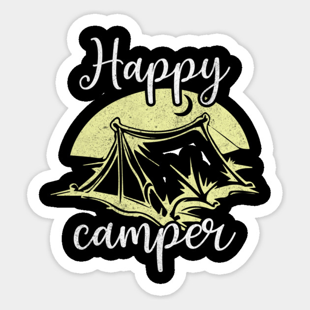 Happy Camper Sticker by The WYLD Tribe