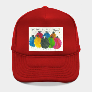 Colourful Sheep, "It's Cool to be Different!" Hat