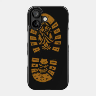 I Love Camping Boot Stamp Phone Case