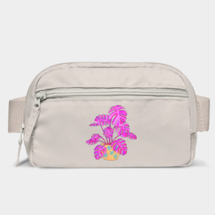 Funky Pink Monstera Bag