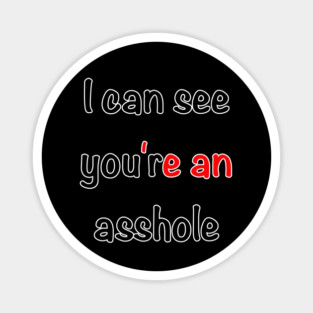 I Can See You're An Asshole Magnet