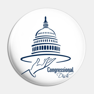 CD Podcast Logo: Blue Front & Back Pin