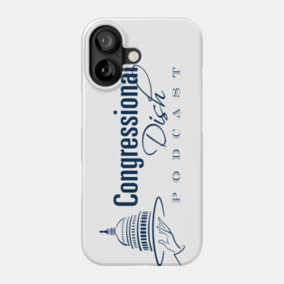 CD Podcast Logo: Blue Front Phone Case