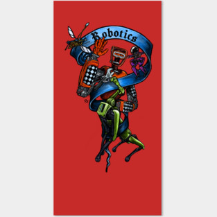 Robotics Nerd Banner Posters and Art
