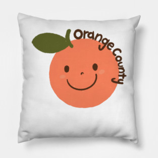 Happy Orange County California Pillow
