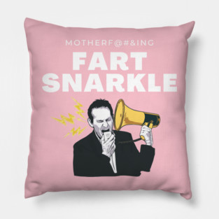 Motherfu#@ing Fart Snarkle w/ Bullhorn Logo Pillow