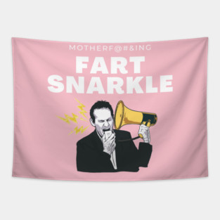 Motherfu#@ing Fart Snarkle w/ Bullhorn Logo Tapestry