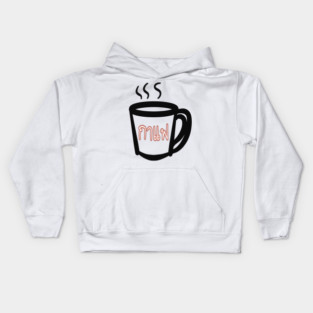 Coffee in Thai “ กาแฟ “ Kids Hoodie