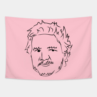 Pedro Pascal Messy Sketch Tapestry