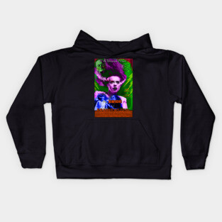 The Bride of Frankenstein Faux Retro Movie Poster Kids Hoodie