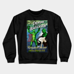 The Creature from the Black Lagoon Faux Retro Movie Poster Crewneck Sweatshirt
