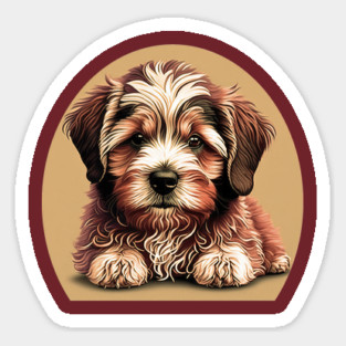 A Redish Brown Havanese Dog Cartoon Magnet