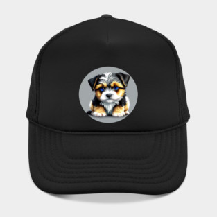 Havanese Puppy Eye Contact Cartoon Hat