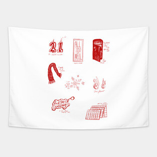 All Too Well (10 minute version) Sticker Pack Tapestry