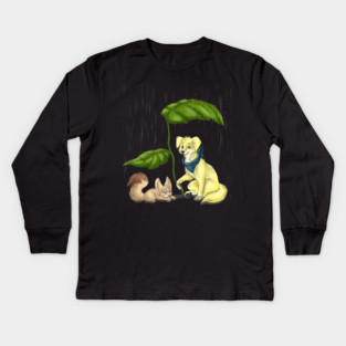 Helpful Goldie to the fennec fox Kids Long Sleeve T-Shirt