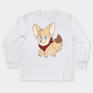 Chibi fennec fox Kids Long Sleeve T-Shirt